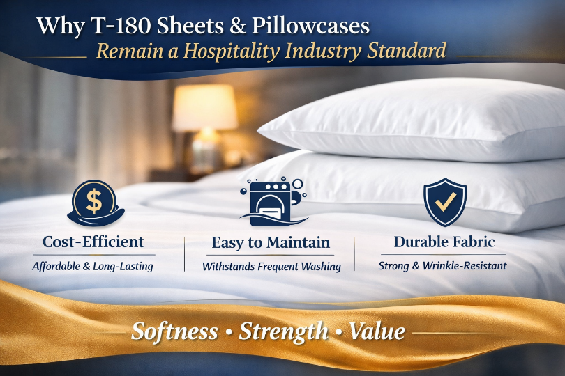 Why T-180 Sheets and Pillowcases Remain a Hospitality Industry Standard